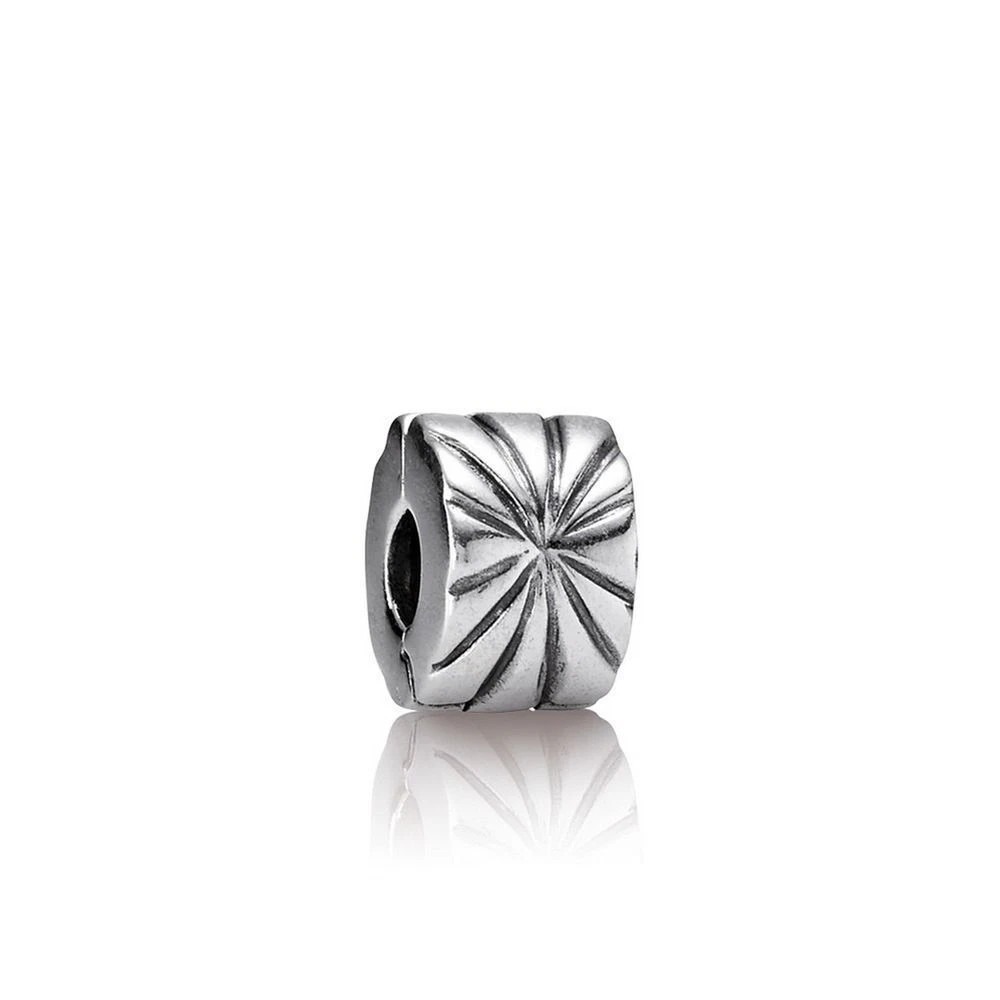 Pandora Sterling Silver 925 Radiant Sunburst Clip Charm Bead 790210 Thailand